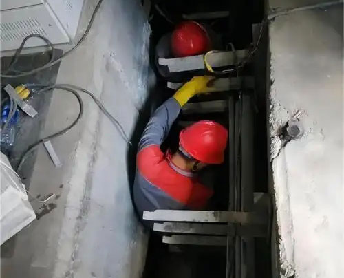 张港镇电缆沟堵漏